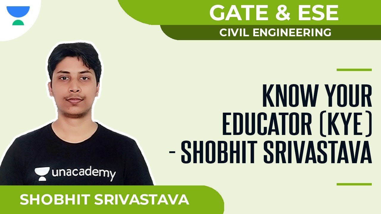 Know Your Educator (KYE) - Shobhit Srivastava | CE | Unacademy