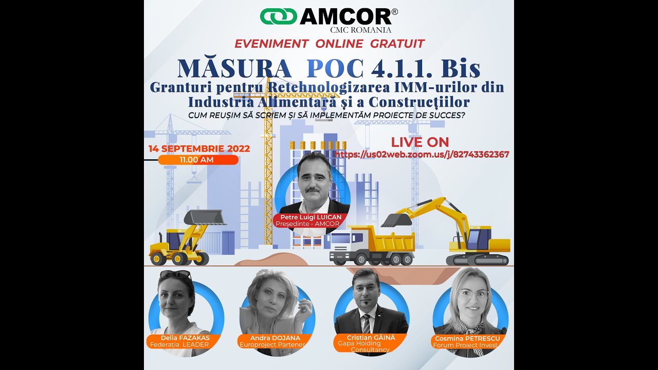 EVENIMENT AMCOR - Măsura POC 4.1.1. Bis