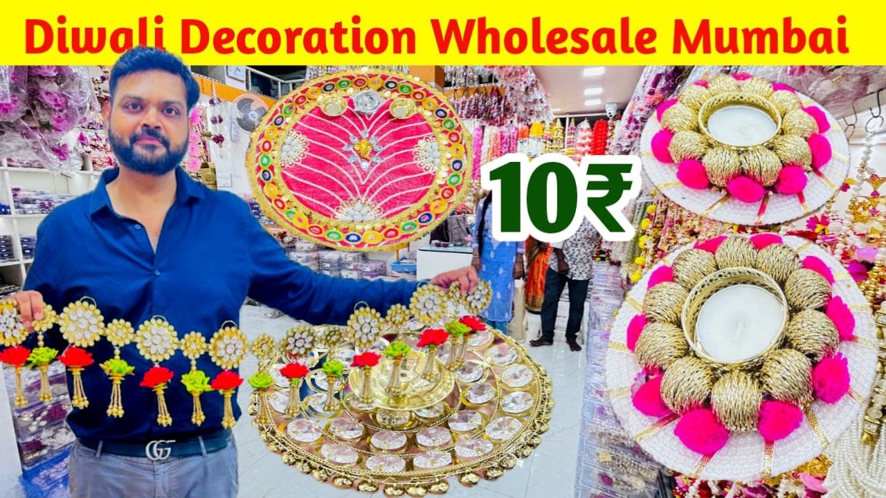 Mumbai Diwali Decoration Wholesale | Wholesale Home Decoration Market | Varmala, Frame Mala, Toran