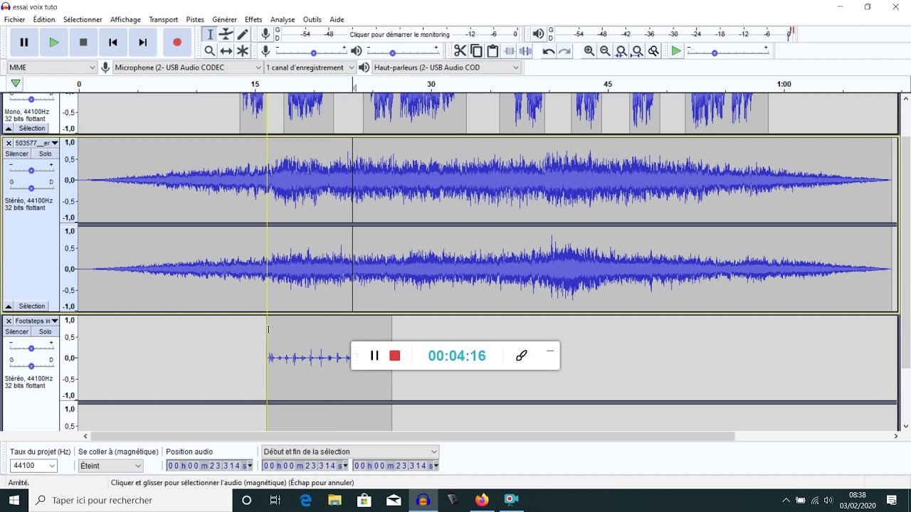 TUTO Audacity 5 : intercaler d'autres sons et équilibrer les volumes