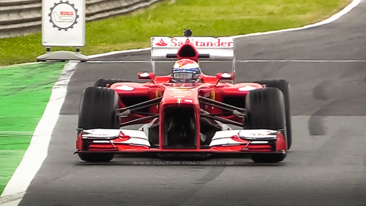 2013 Ferrari F138 F1 V8 Car: Accelerations, Downshifts & Sound in action!