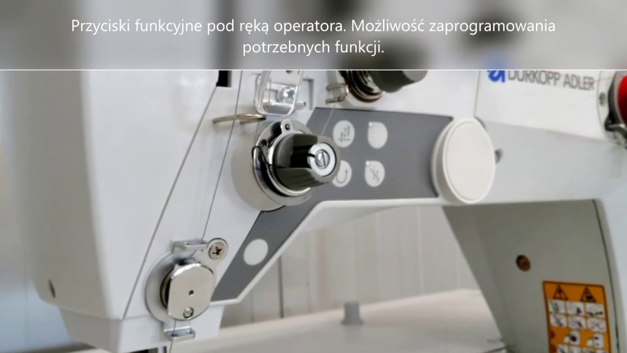 Durkopp Adler 1767 - Maszyna szwalnicza do szycia tapicerki, sk&oacute;ry. Funkcje automatyczne.