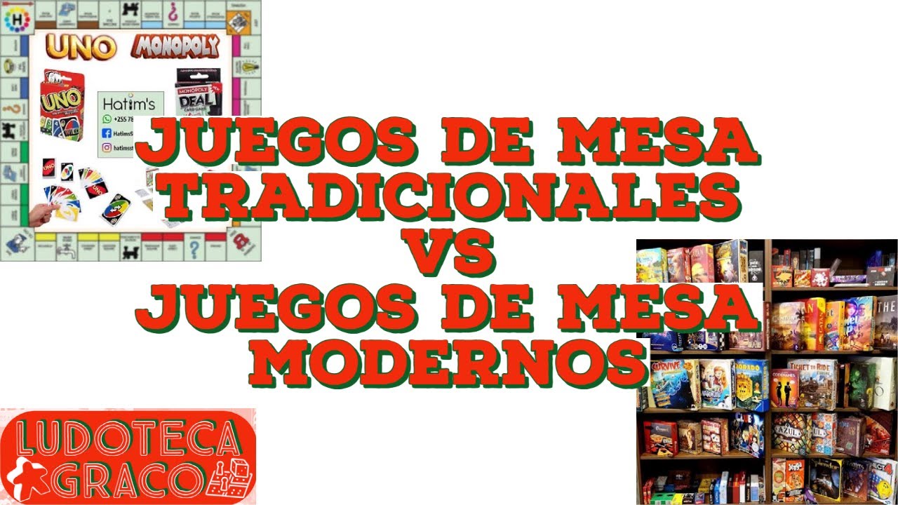 Juegos de mesa tradicionales vs juegos de mesa modernos