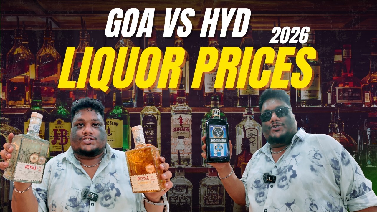 GOA vs HYD Alcohol Prices | Cheapest to Most Expensive Bottles🍾