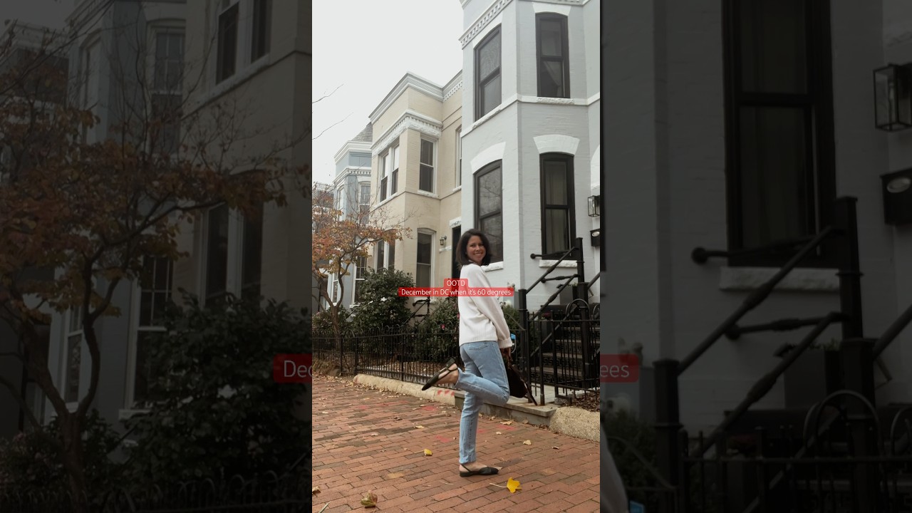 OOTD: reformation sweater, Levi jeans, Chanel slingback shoes over 30 fashion, petite style, winter