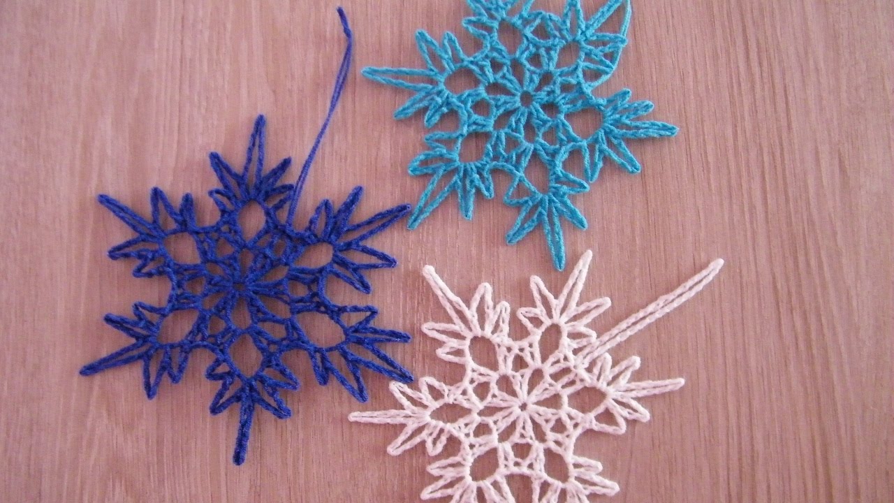 ❄️ Śnieżynka, śnieżka na szydełku nr 7 - snowflake on crochet nr 7