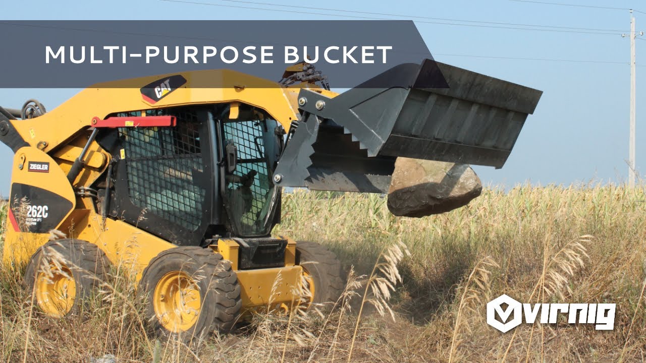 Multi-Purpose Bucket - Skid Steer Attachment (V50 & V60)