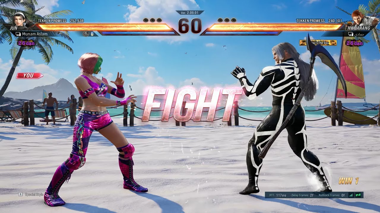 JUN VS HWOARANG TEKKEN 8 ONLINE