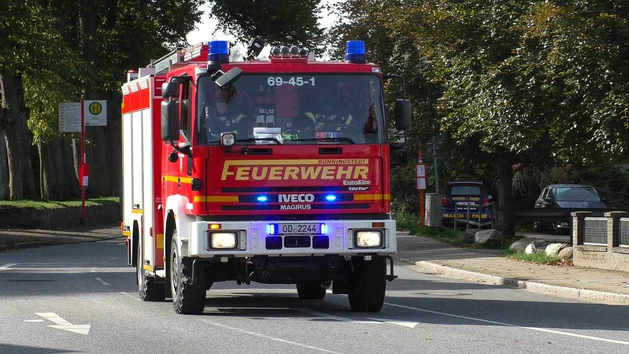 [Unwetter über Bargteheide!] Einsatzfahrten Feuerwehren Amt Bargteheide
