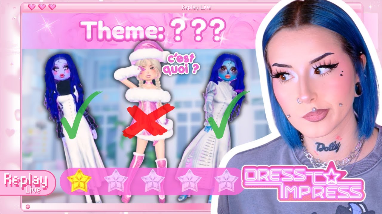 je joue à dress to impress SANS VOIR LE THÈME 😭😭 | 09/12/25 (Rediff Live)