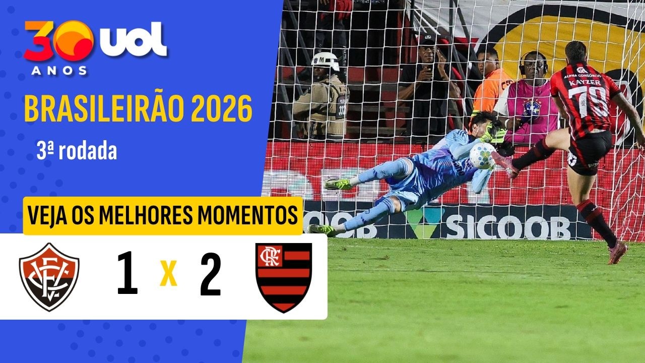 ROSSI PEGA PÊNALTI E FLAMENGO VENCE O VITÓRIA PELO BRASILEIRÃO; MELHORES MOMENTOS