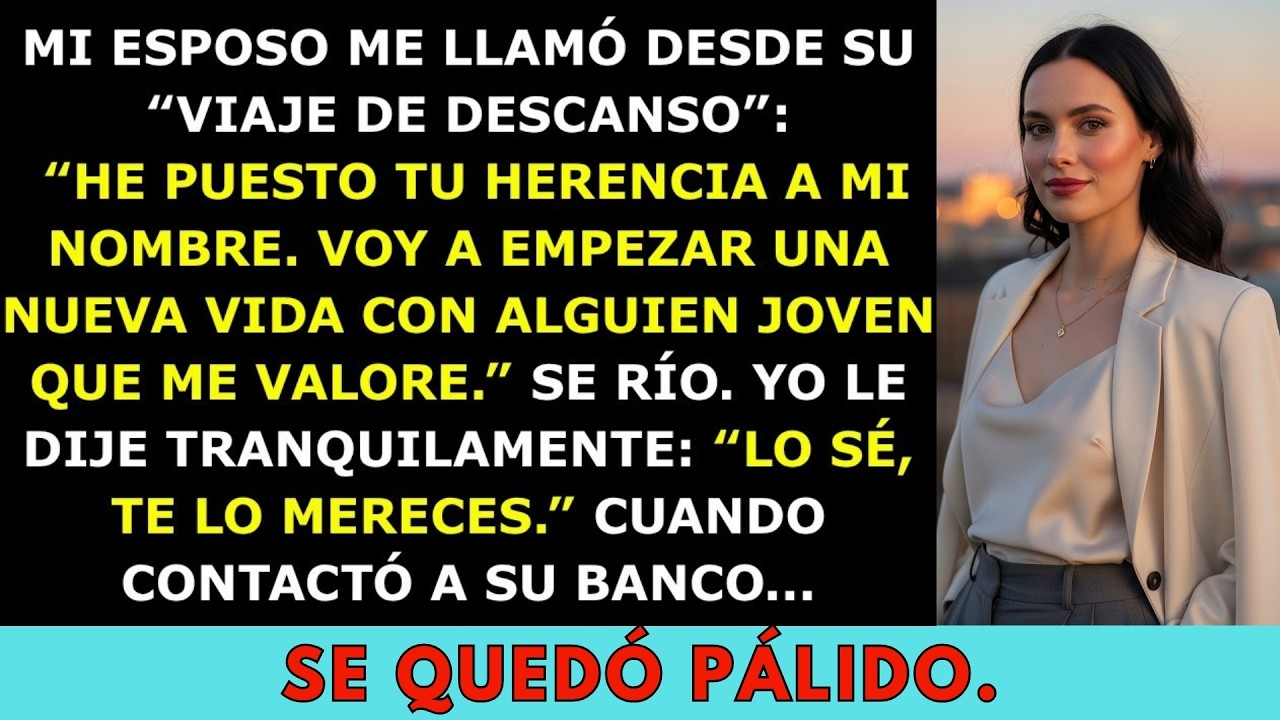 ' Mi Esposo Puso Mi Herencia a Su Nombre Durante un “Viaje” con Otra Mujer — Luego Me Llamó '