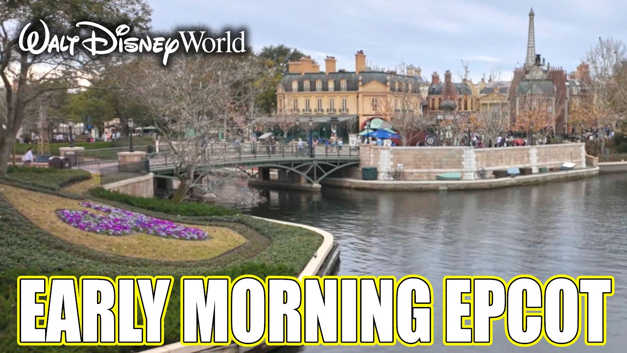 EPCOT World Showcase 4K Walk | Early Morning Ambience