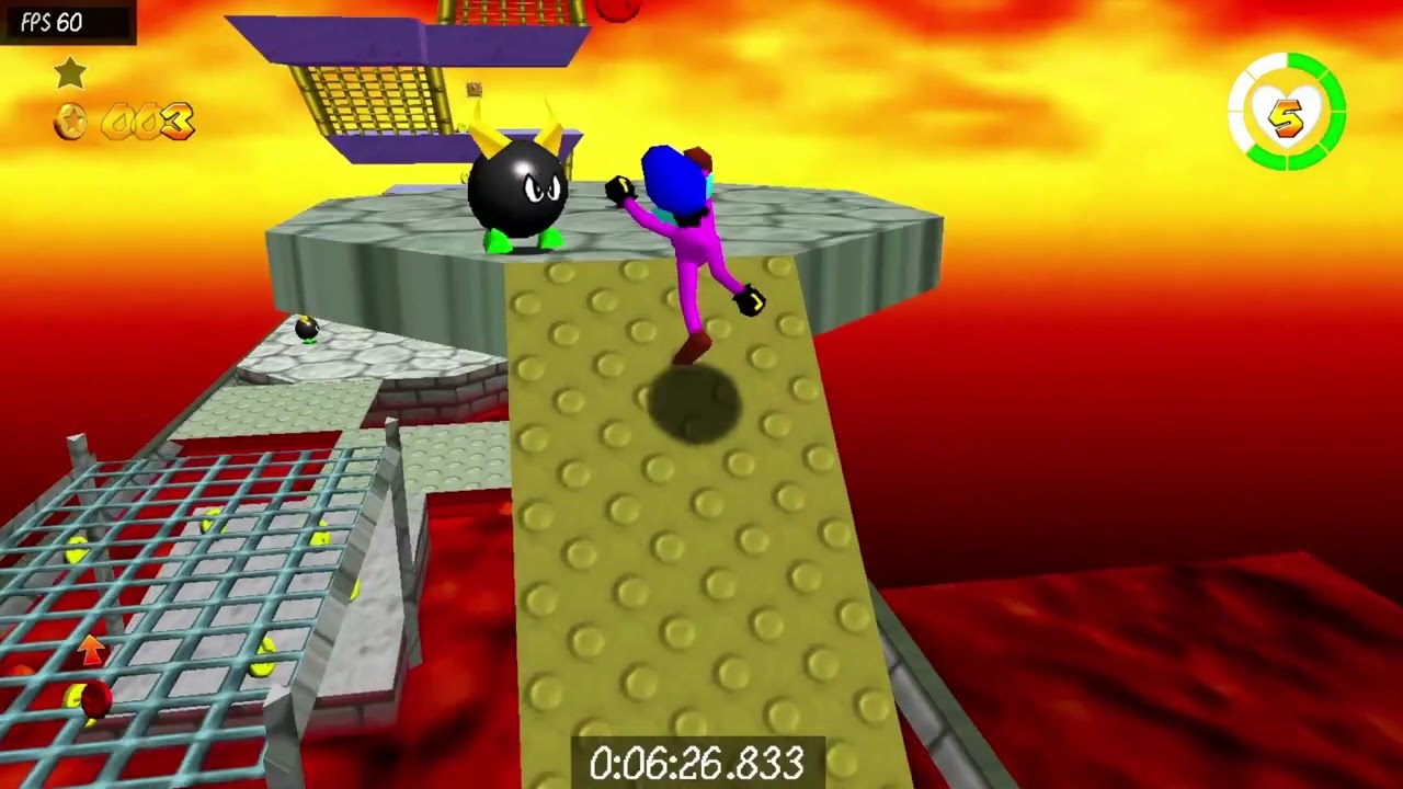 sm64ex-coop OMM Rebirth 16 Star 1P Speedrun 10:17.066