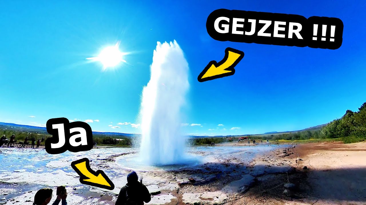 Wybucha na 12 Metrów !!! - Wielki Gejzer na Islandii !!! *Zatłoczony Gullfoss i Brúarfoss (Vlog 847)