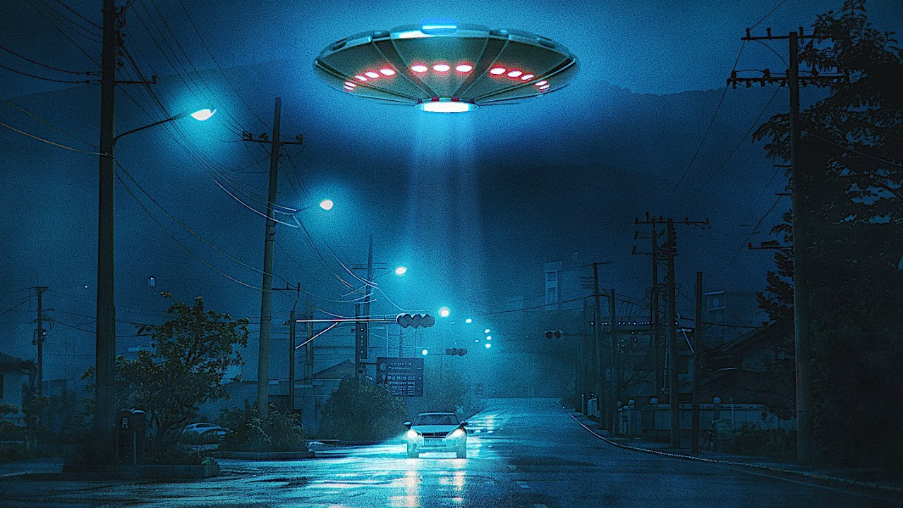 UFO Ambience Alien Abduction - 4K UAP Creepy ASMR Low Hum Sounds for Sleep
