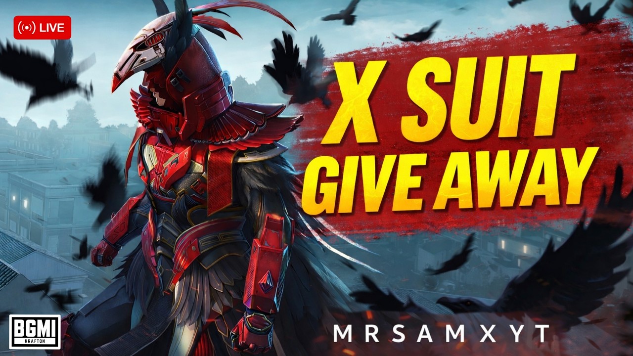 😍 BLOOD REVEN X-Suit GIVEAWAY💰After 2K SUB | MR SAM X YT is Live #pubg #pubgmobile #shorts