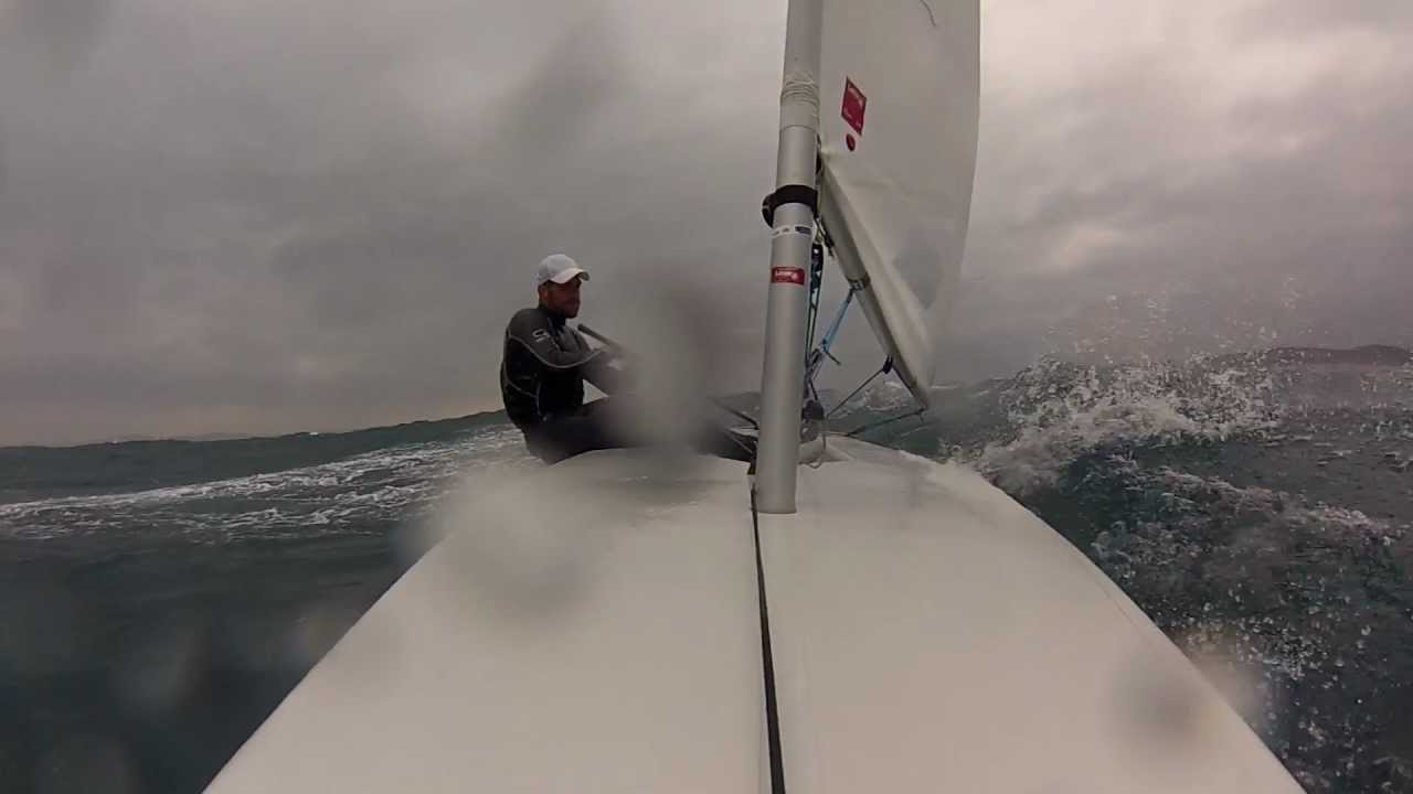 Pavlos Kontides - extreme sailing in gusts up to 40 knots