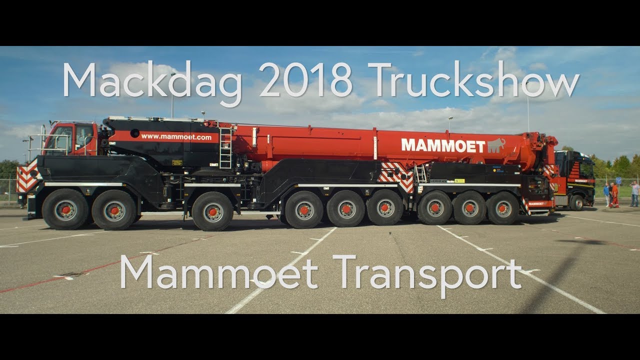 Mammoet Heavy Haulage and Cranes, Mackdag 2018 Truckshow