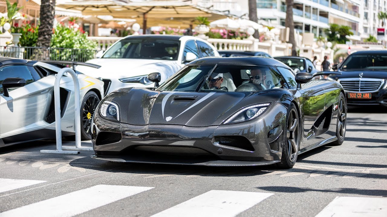 Full Carbon Koenigsegg Agera R Driving on the Road in Monaco & Cannes !