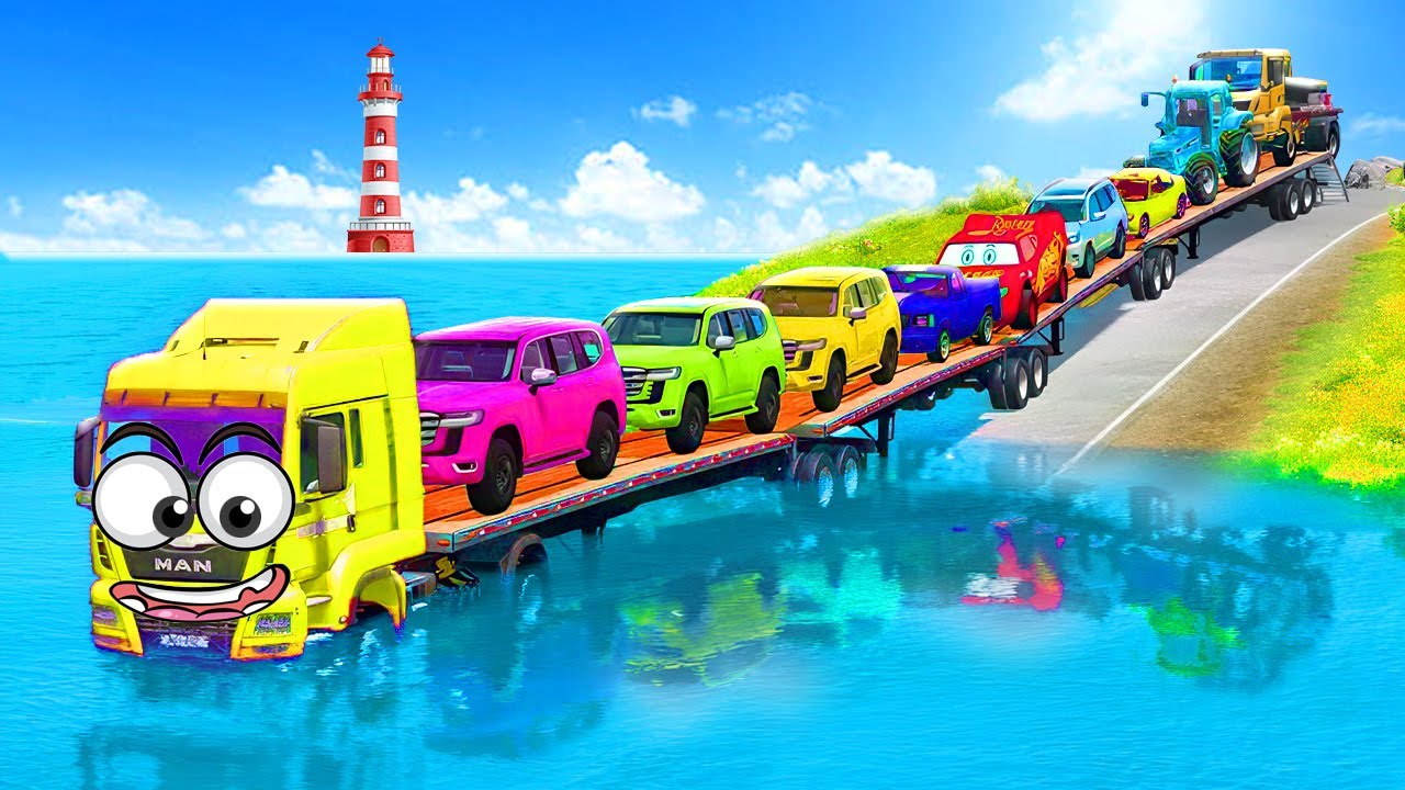 Convoy vs Reversed Speed Bumps – One Mistake Starts the Domino Chain – BeamNG.DRIVE Part 18. 🚗