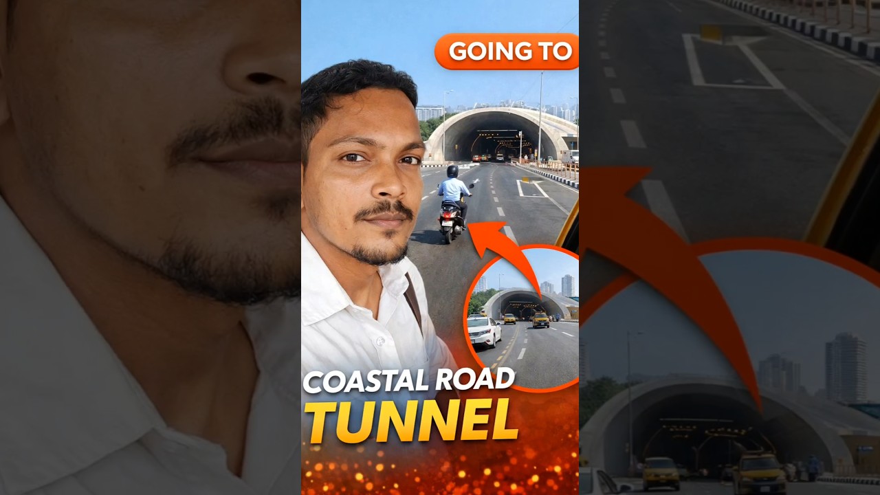 India's first underwater tunnel marine drive mumbai #MumbaiCoastalRoad l #MumbaiVlog #MumbaiDiaries