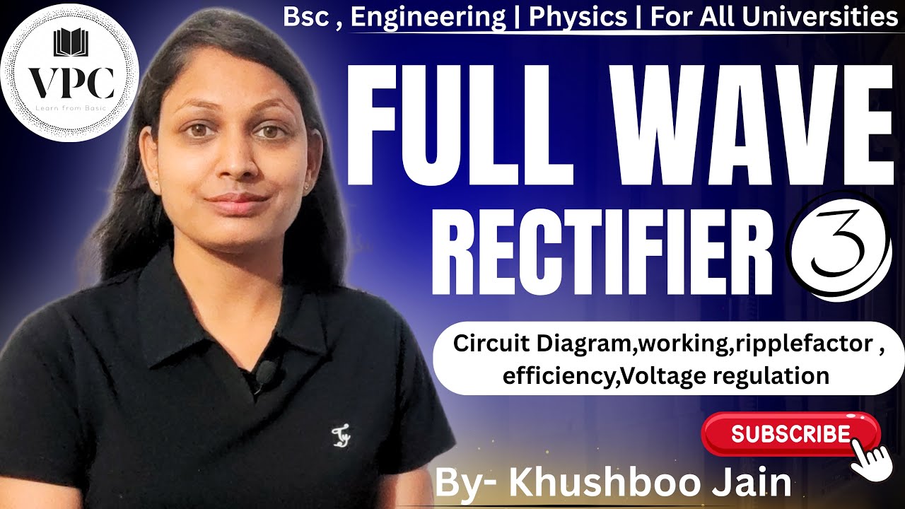 Full wave rectifier | lect.-03 | #electronic #physics #bsc 