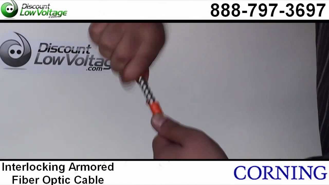 Corning Interlocking Armored Fiber Optic Cable