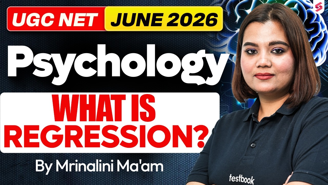 UGC NET Psychology Preparation 2026 | What is Regression? UGC NET Psychology By Mrinalini Mam