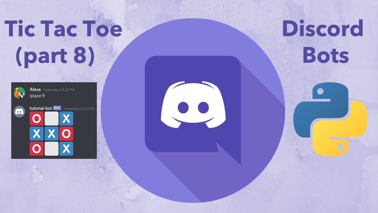 Make a Discord Bot with Python (Part 8: Tic Tac Toe) | Two Players, Commands, and Error Handlers