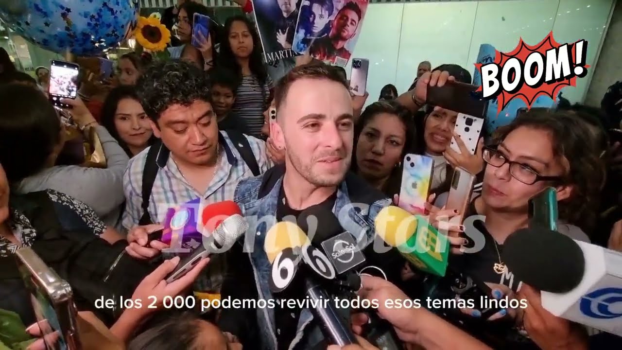 Eufórica la llegada de Martin Ricca a la CDMX, habla de sus Amigos x siempre Belinda y Daniela Luján