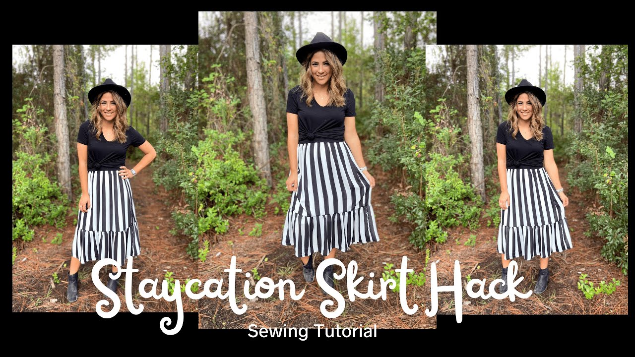 Hacking The Staycation Dress Into A Fun Tiered Skirt 🖤🖤