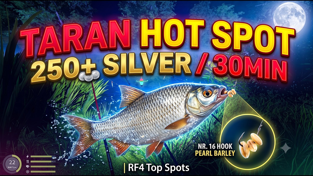 🐟 TARAN HOT SPOT 250+ silver / 30min 🎣 RF4 FAST SILVER FARM