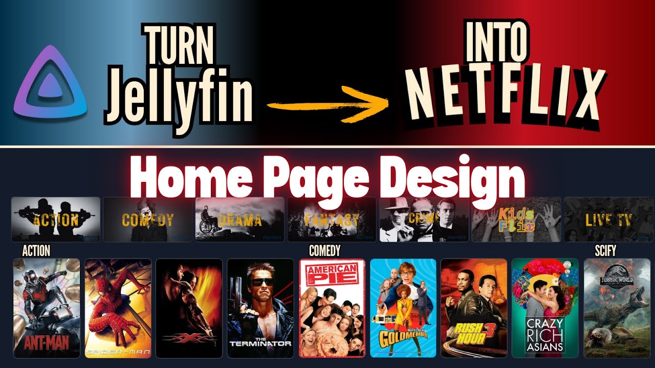 How to Organize Jellyfin Library! Genre Based Home, Collections, Tags & More!