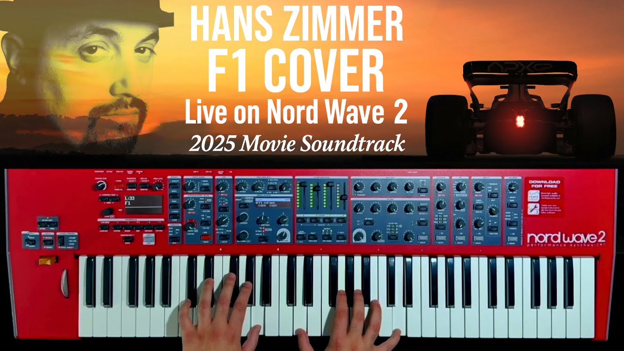 Hans Zimmer F1 Cover – Full Live Performance on Nord Wave 2 Synthesizer | New Movie Soundtrack 2025