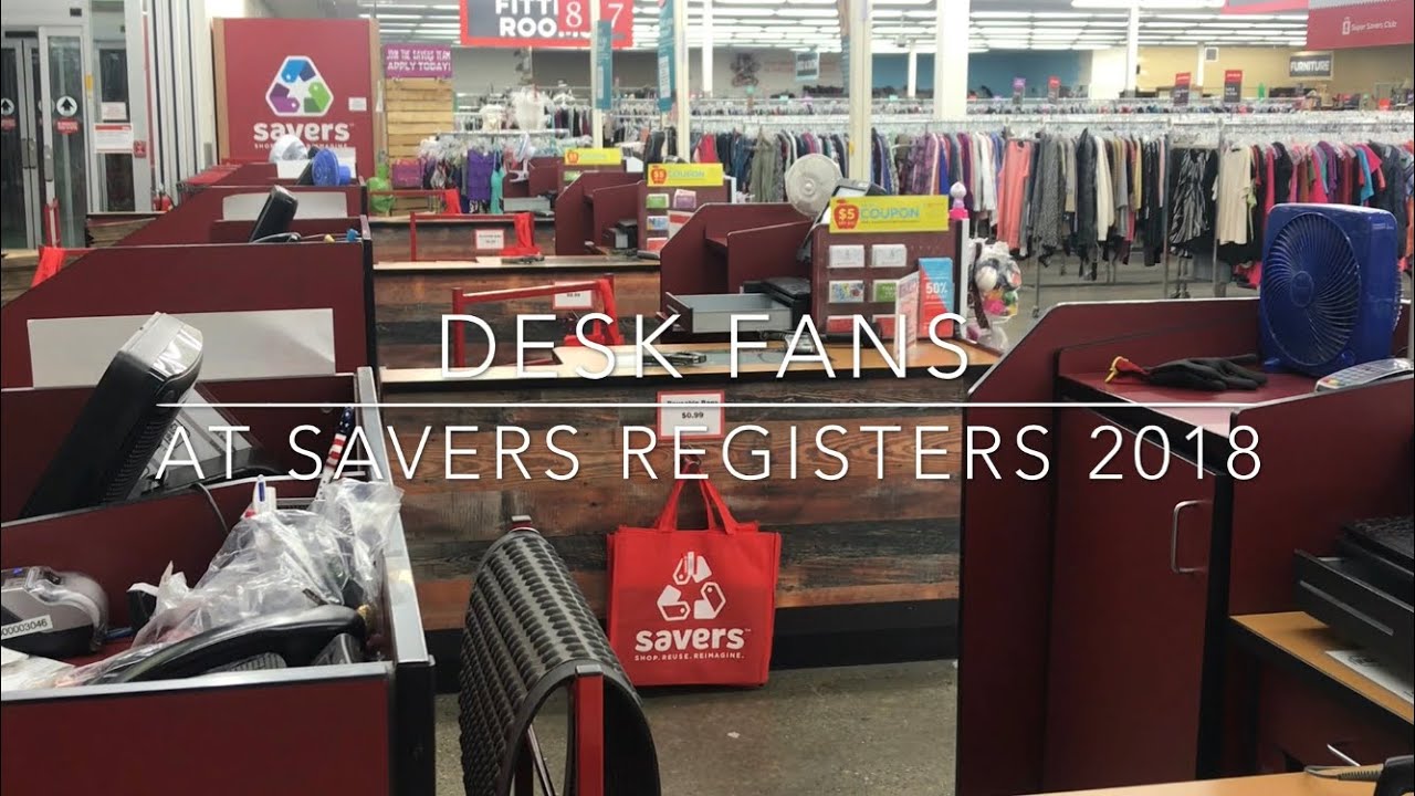 Desk Fans at Savers Registers (2018)