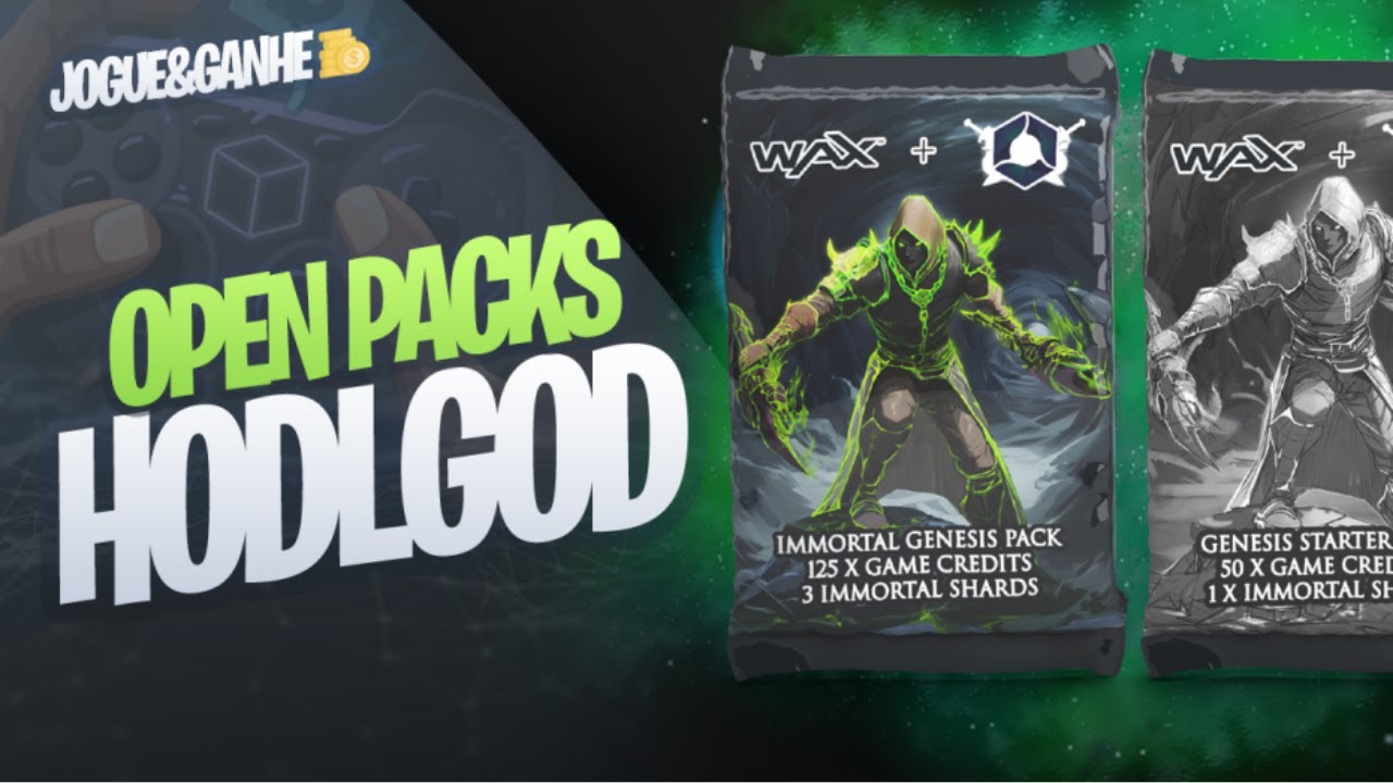 Open Packs do Novo Game HodlGod | Cortes Fraternidade Crypto