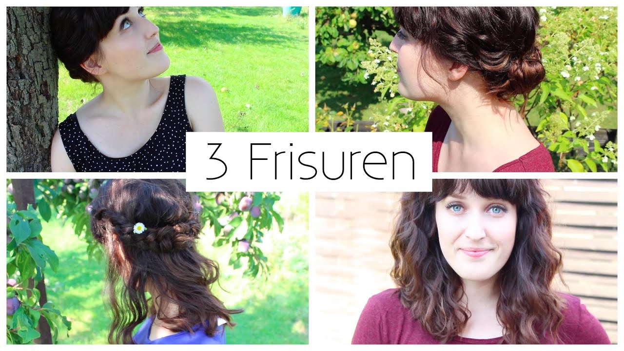 3 FRISUREN FÜR MITTELLANGE HAARE I SCHNELL, EINFACH, ELEGANT, BOHO