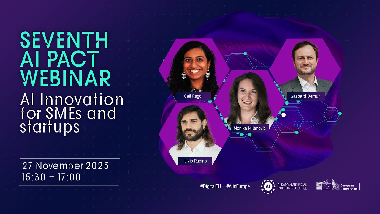 Seventh AI Pact webinar on AI Innovation for SMEs and startups