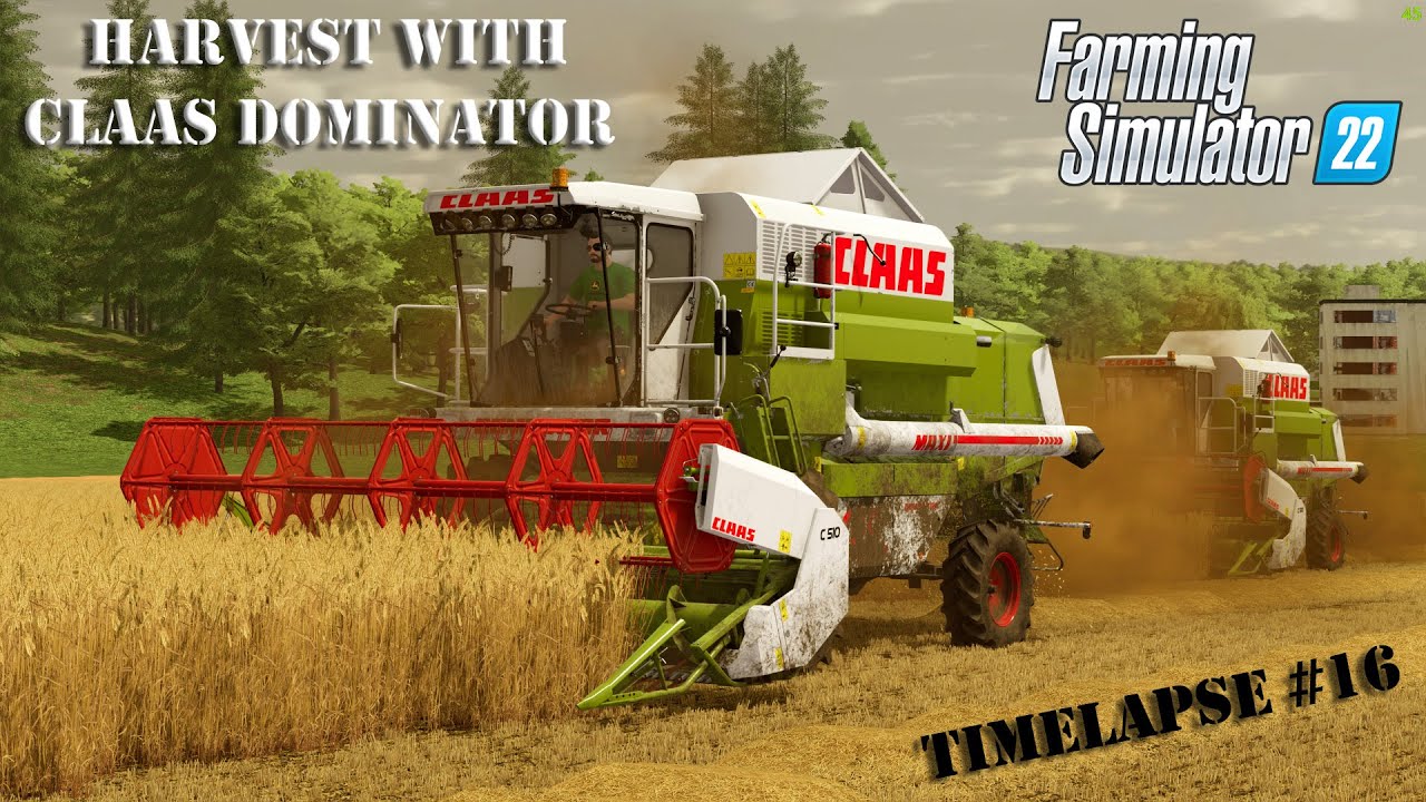 Farming Simulator 22 | HARVEST WITH CLAAS DOMINATOR 108 SL | TIMELAPSE #16