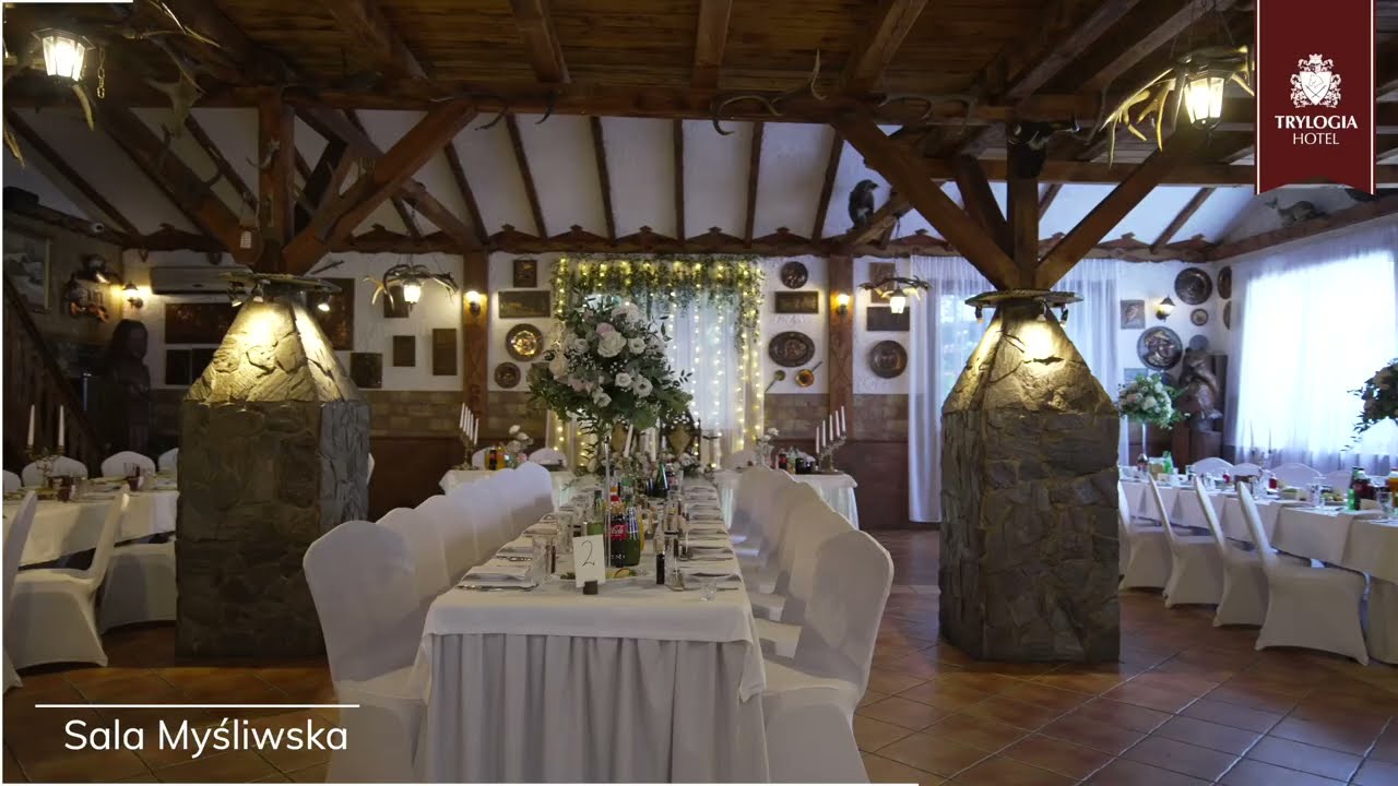 Kameralne przyjęcie weselne Sala Myśliwska | Hotel Trylogia