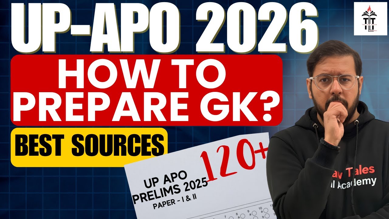 UP APO 2026: How to Prepare GK for UPAPO | Strategy for General Studies & Best Sources | Shubham Sir
