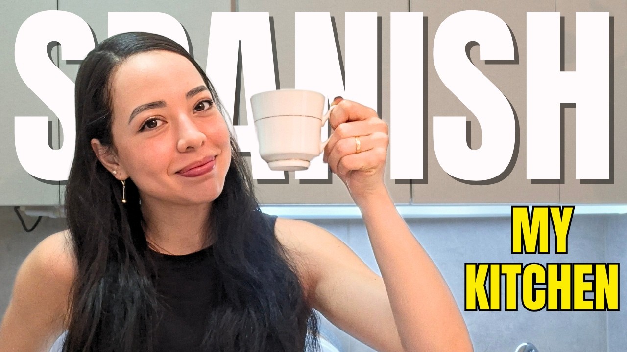 My Kitchen in Slow Spanish ☕ | Vocabulary & Coffee Routine for Beginners