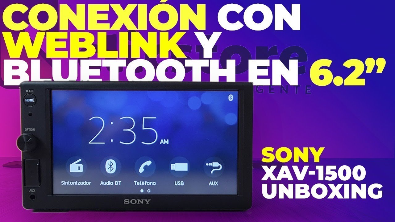 SONY XAV-1500: Pantalla táctil antirreflectante, nítida y con gran capacidad de respuesta.