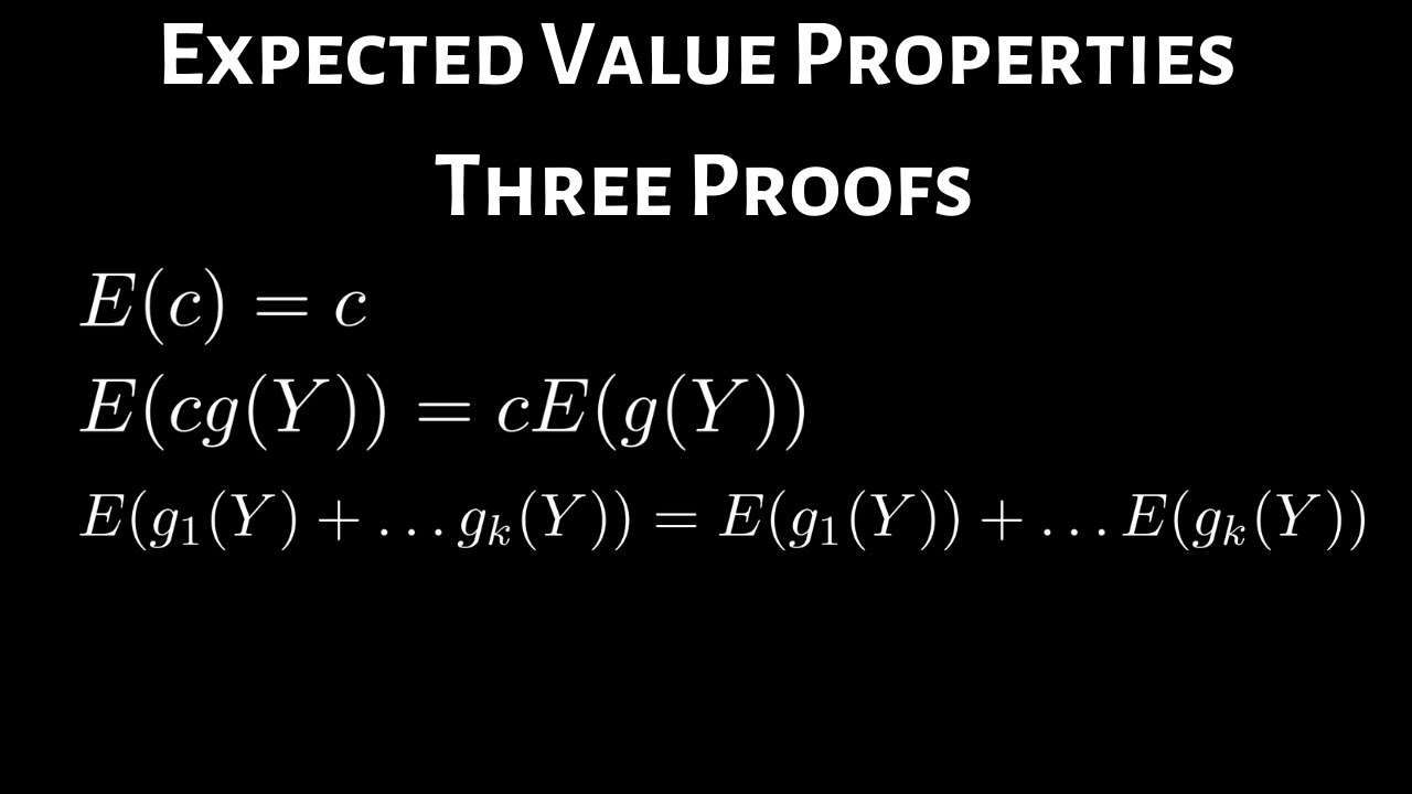 Proofs of Properties Regarding the Expected Value of a Function of a Random Variable
