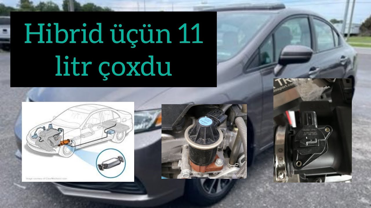 Honda civic hibrid benzini çox içir, yolda dartınır. Səbəb isə... avtoblog. Toğrul avtodiaqnostika.
