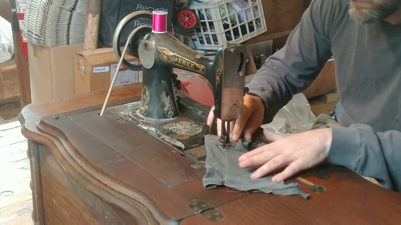 Restoring antique Free sewing machine part 6