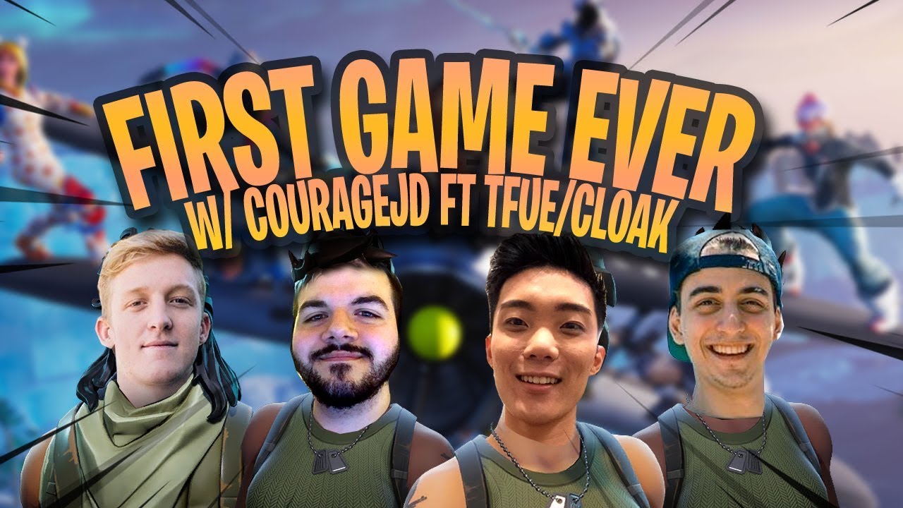 FIRST game EVER with CourageJD & this happens... Ft. TFUE & Cloakzy!