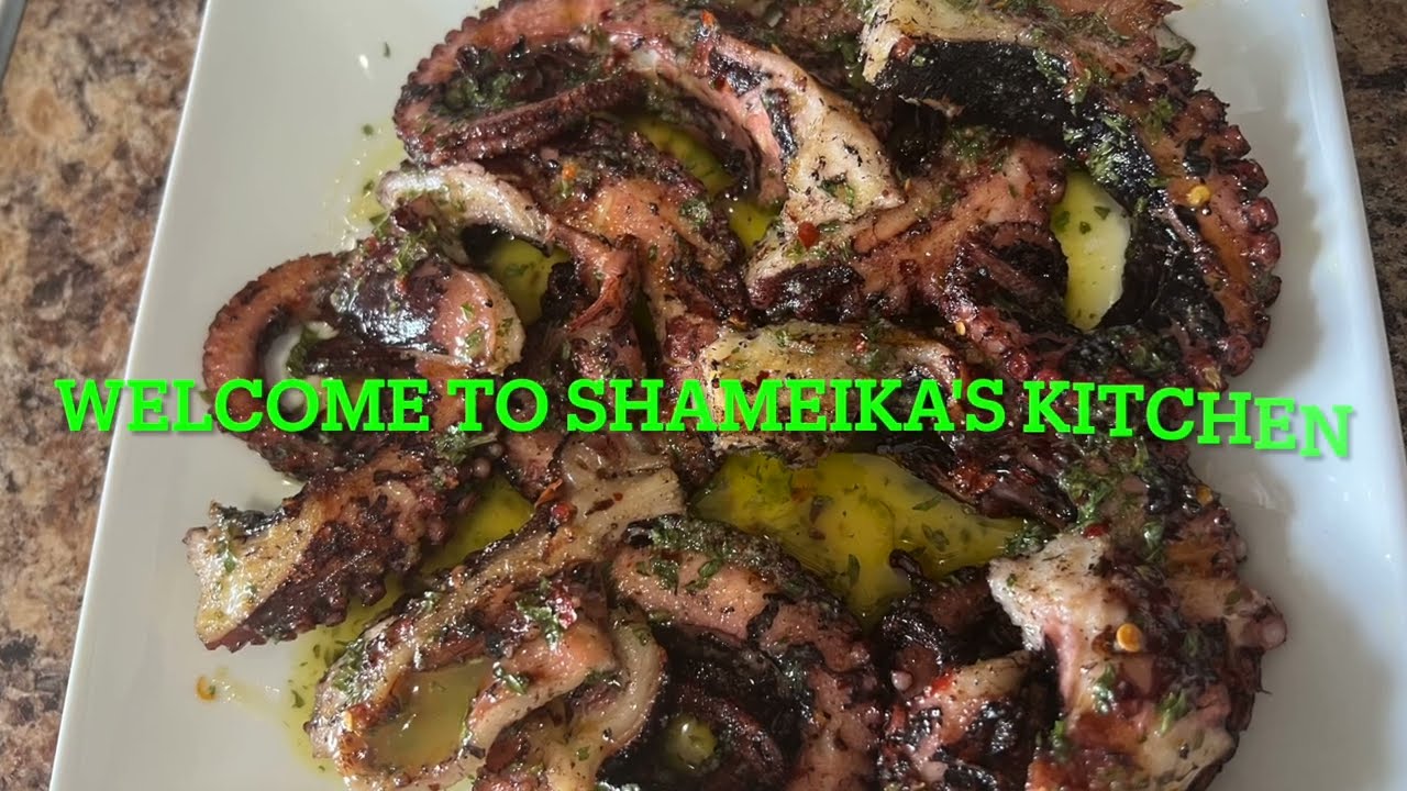 Easy Grilled Octopus Recipe| Lemon & Herb #foodie #cooking #cookingchannel #video