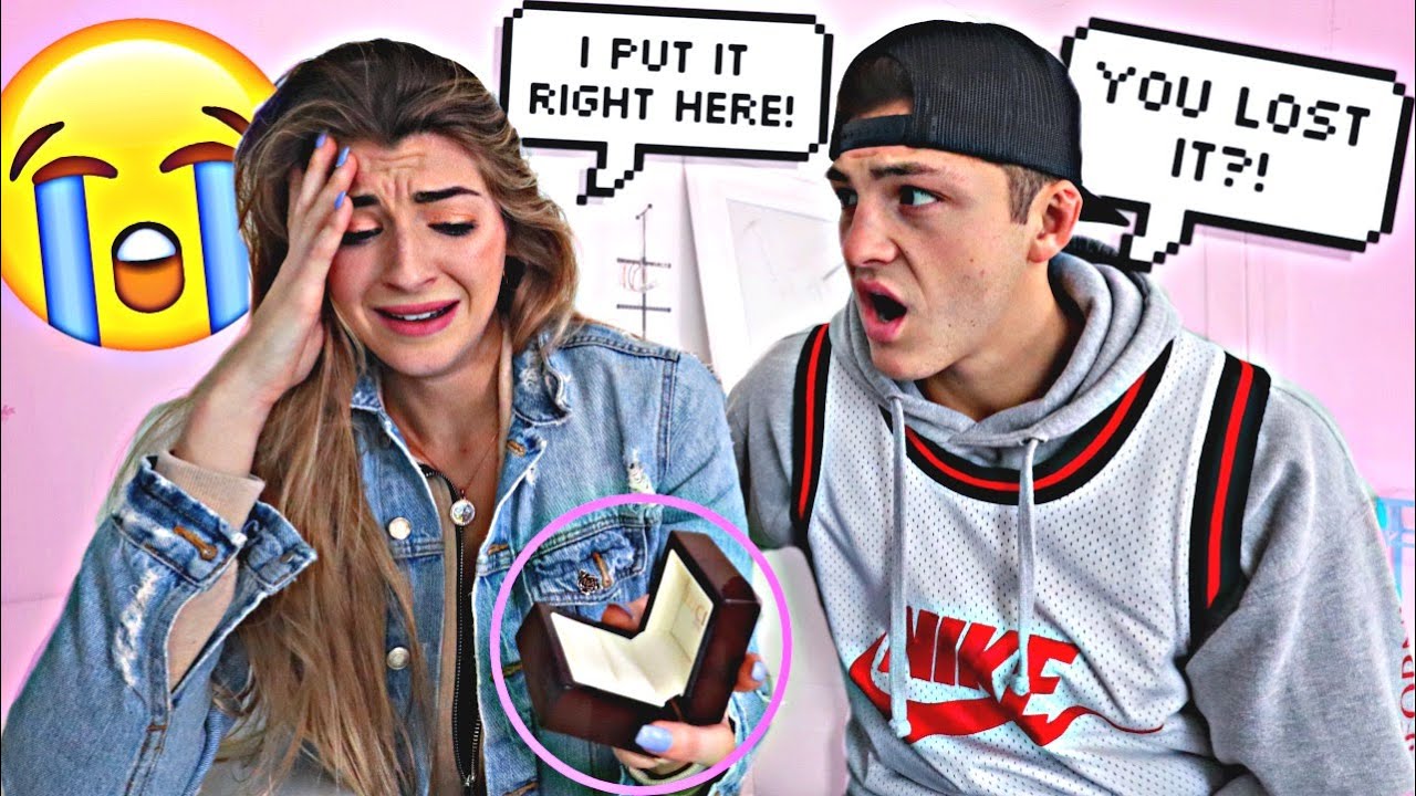 Hiding My Fiances Engagement Ring Prank *SHE CRIED*